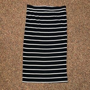 Apt. 9 Black and White Midi Pencil Skirt
